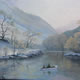 Nant Ffrancon Valley - Painting in Surrey Art Gallery