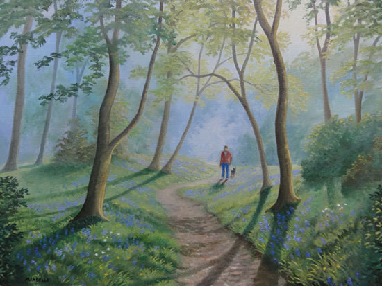 Woodland Walk - Oil Painting