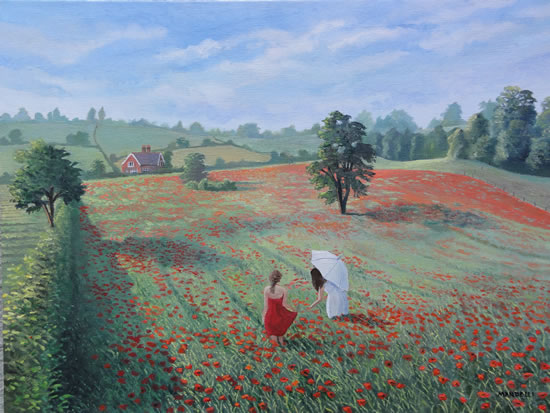 Picking Poppies - Surrey Art Gallery